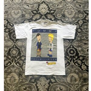 Vintage 1995 Beevus and Butthead Stanley Desantis "Pull my finger" Size Medium